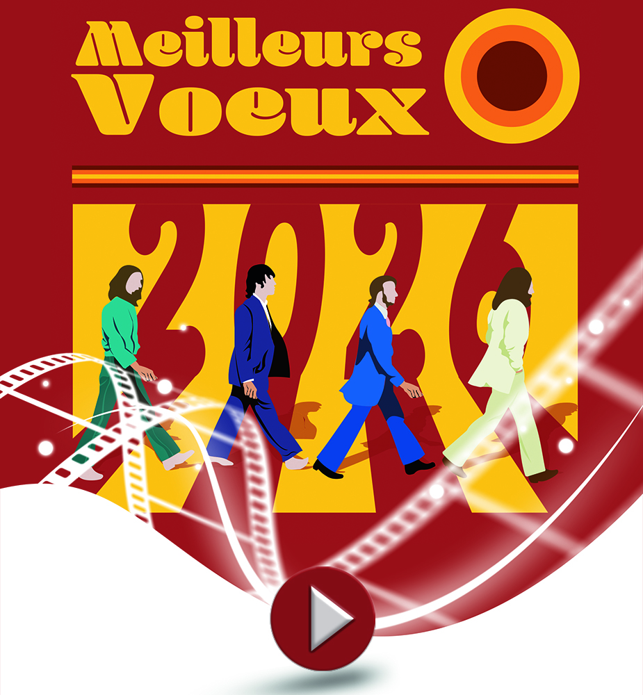 Carte de vœux vintage